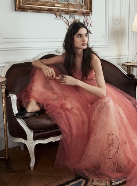Blanca Padilla Charms in Dior Haute Couture for Vanity Fair Spain Model Blanca Padilla wears Dior Haute Couture gowns in the fashion editorial