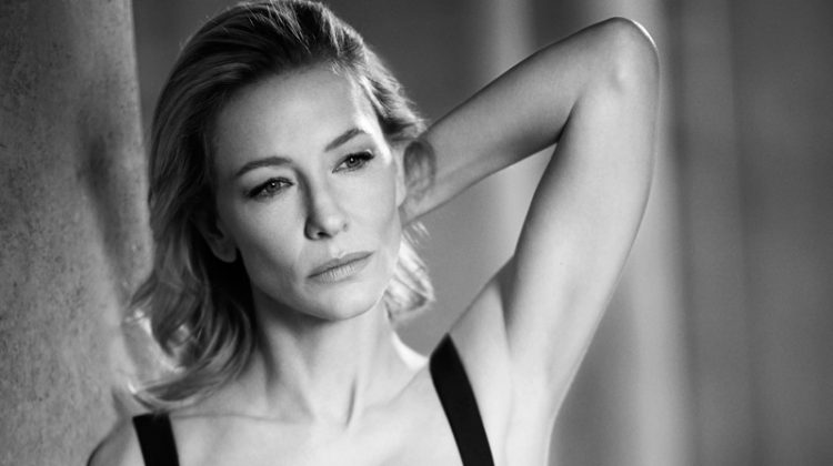 Actress Cate Blanchett wears little black dress