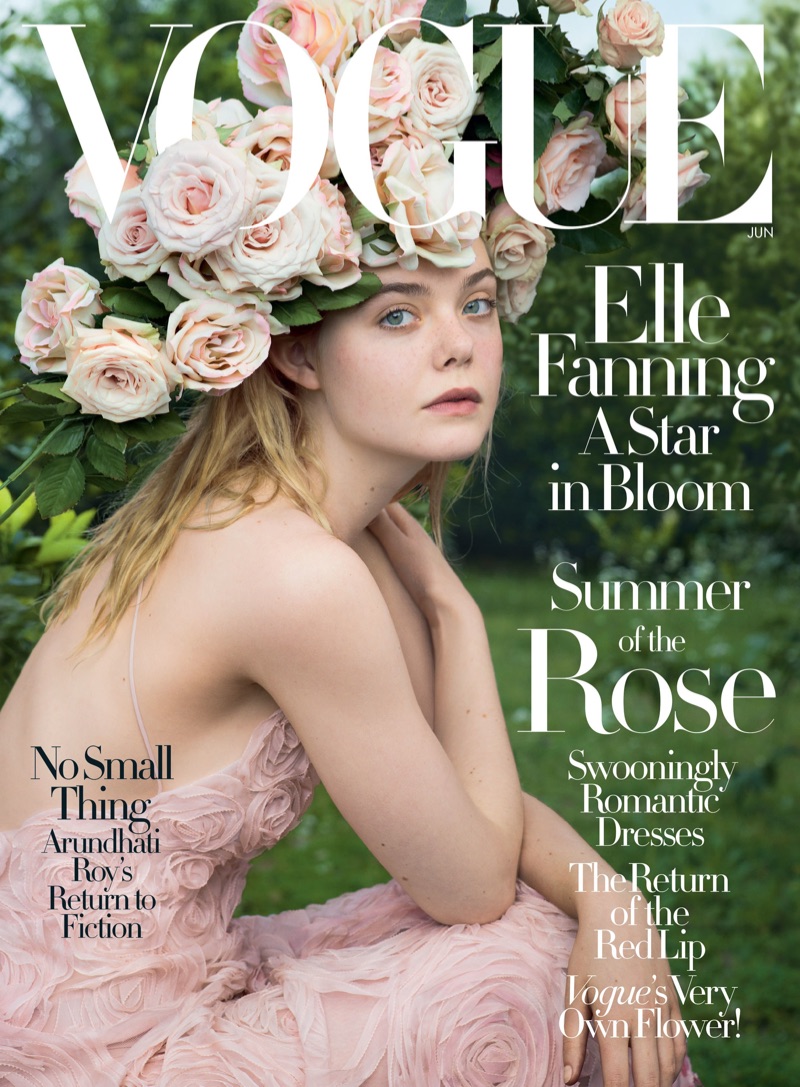 Elle Fanning on Vogue Magazine June 2017 Cover. Photo: Annie Leibovitz