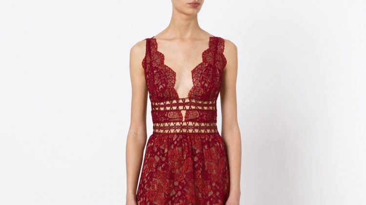 For Love & Lemons Sheer Lace Midi Dress $326 (previously $544)