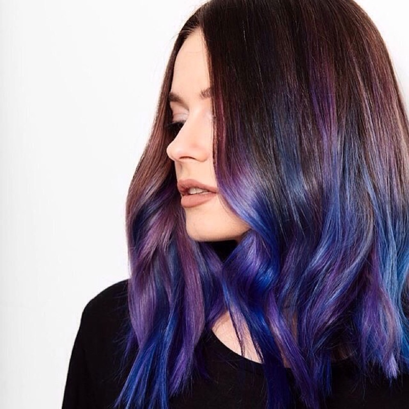 Get inspired by the geode hair trend.