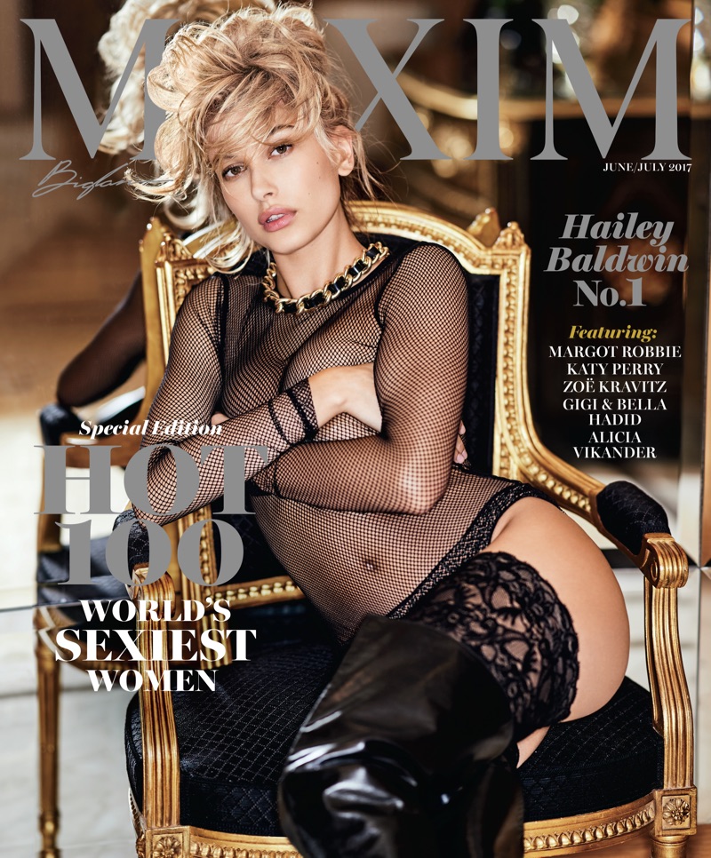 Hailey Baldwin on Maxim Magazine June-July 2017 Cover