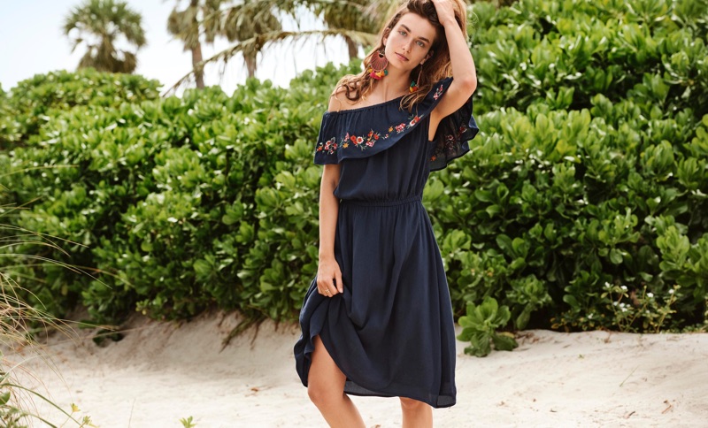 Andreea Diaconu stars in Lindex's summer 2017 campaign