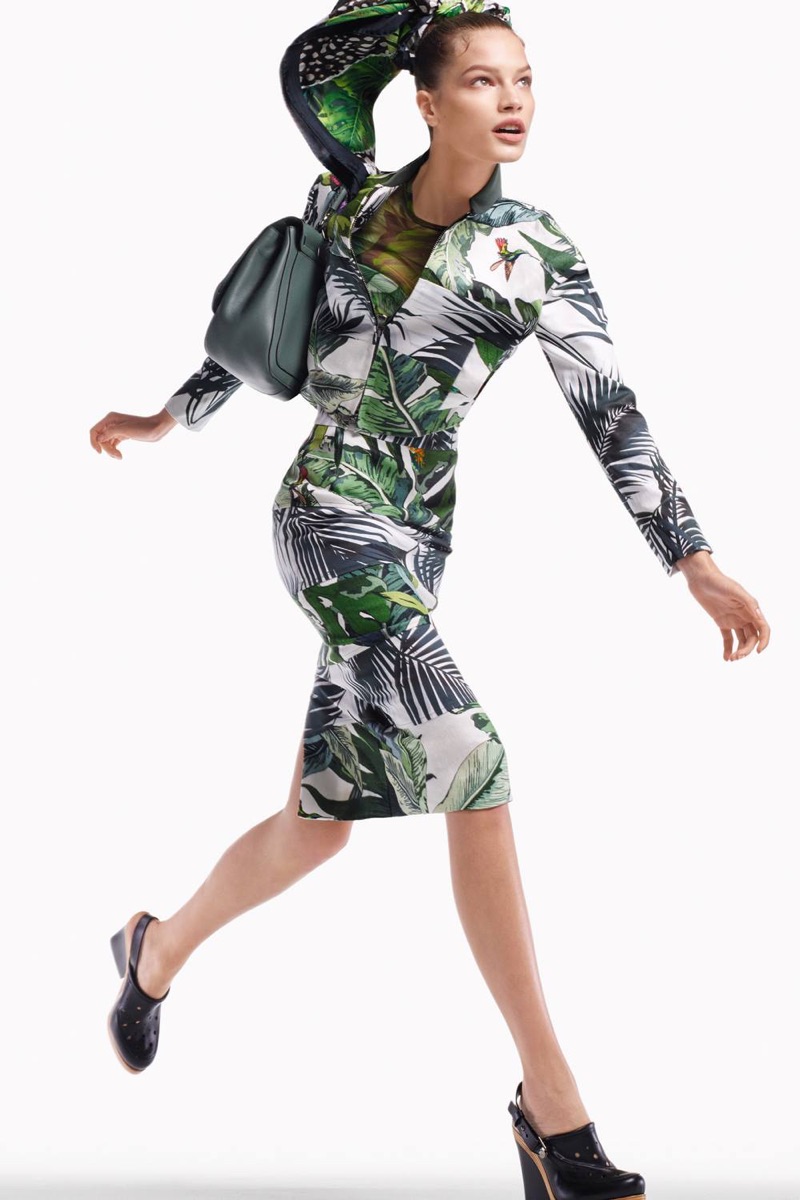 Max Mara focuses on tropical prints with its spring 2017 campaign
