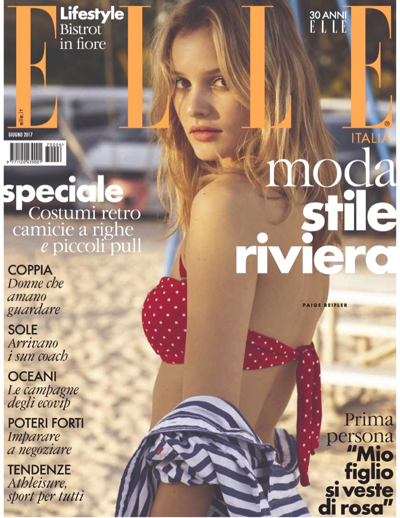 Paige Reifler on ELLE Italy June 2017 Cover