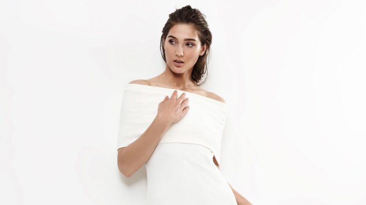 REISS Rafferty Off-the-Shoulder Bodycon Dress $285