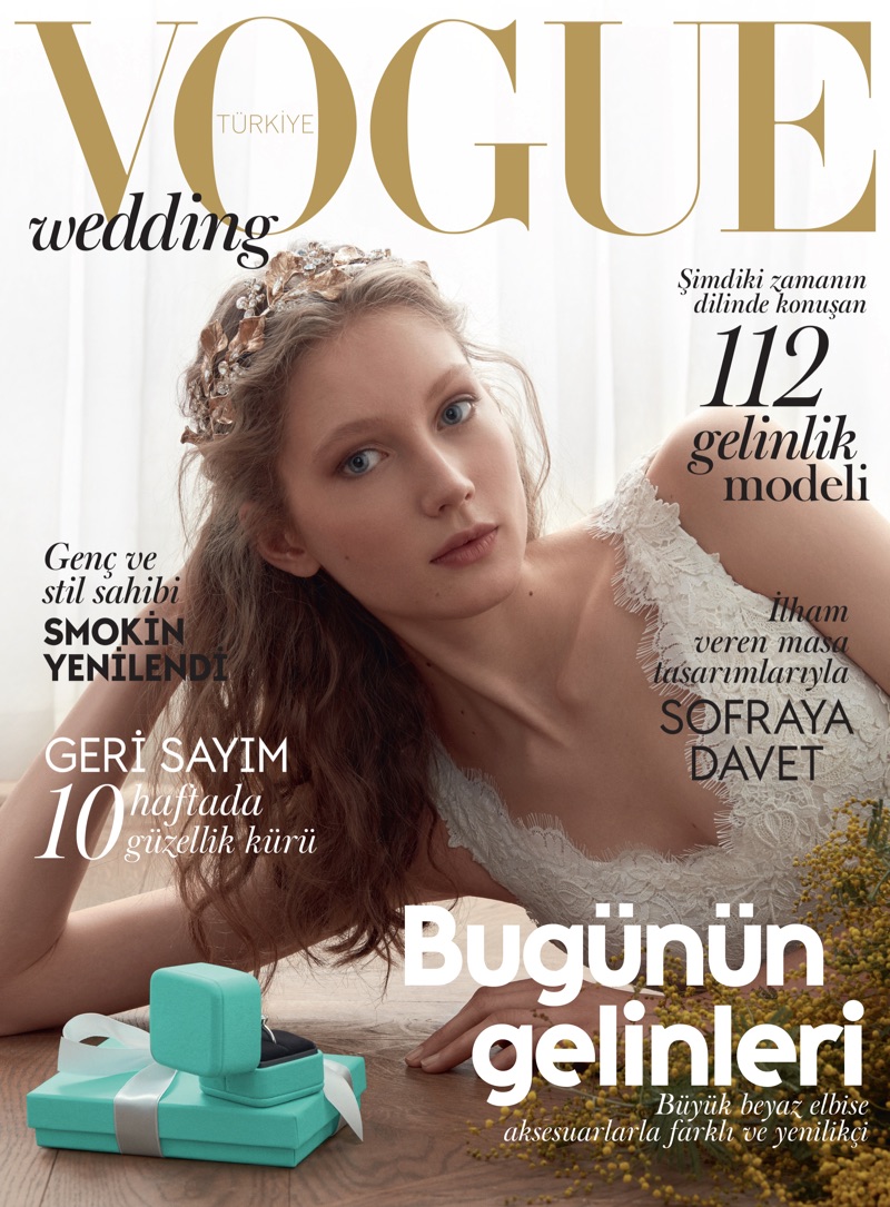 Sandra Martens on Vogue Turkey Wedding Summer 2017 Cover