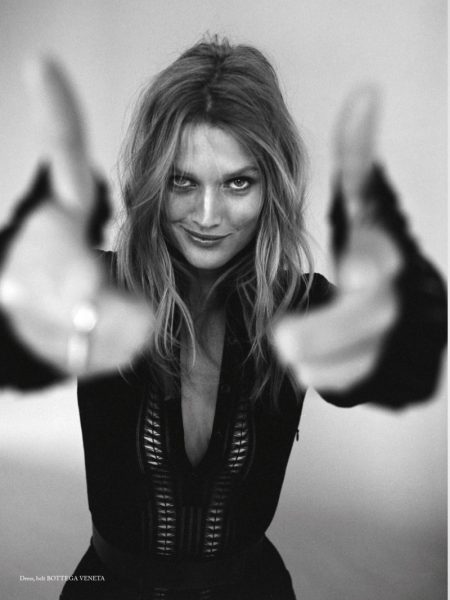 Toni Garrn Poses in Laid-Back Styles for Glass Magazine
