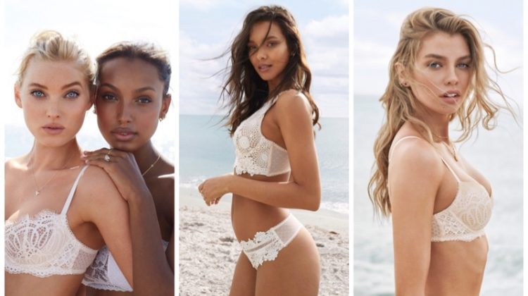 Victoria's Secret Angels Pose at the Beach in White-Hot Summer Styles Victoria's Secret Angels Pose at the Beach in White-Hot Summer Styles