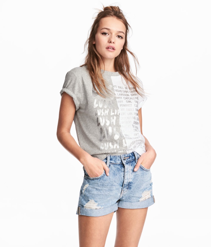 Zara Larsson x H&M Color-Block T-Shirt $24.99