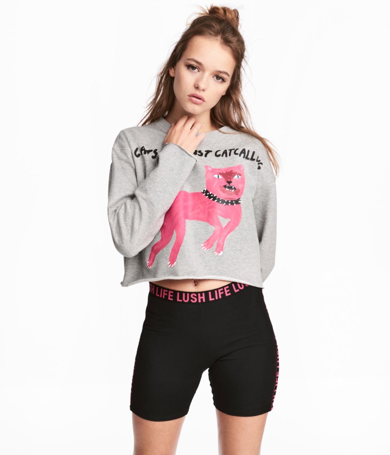 Zara Larsson x H&M Short Sweatshirt $34.99