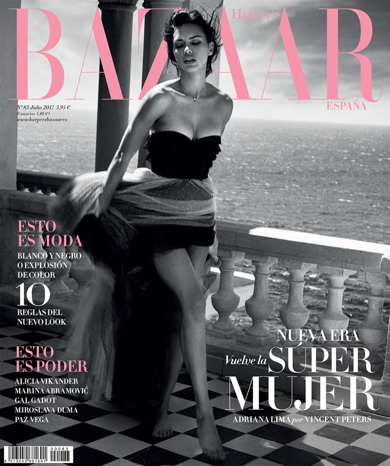 Adriana Lima on Harper's Bazaar Spain July 2017 Cover
