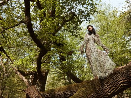 Anya Lyagoshina Heads Outdoors in Folk Style for ELLE France Anya Lyagoshina stars in ELLE France's June issue