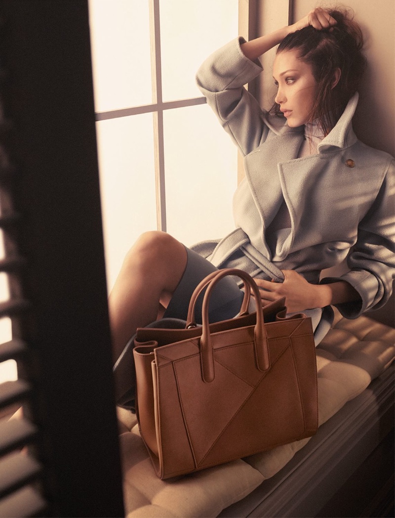 Bella Hadid is the new face of Max Mara's fall-winter 2017 Accessories campaign