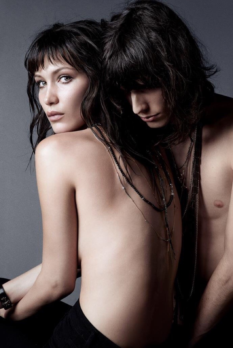 Model Bella Hadid goes topless for NARS Cosmetics