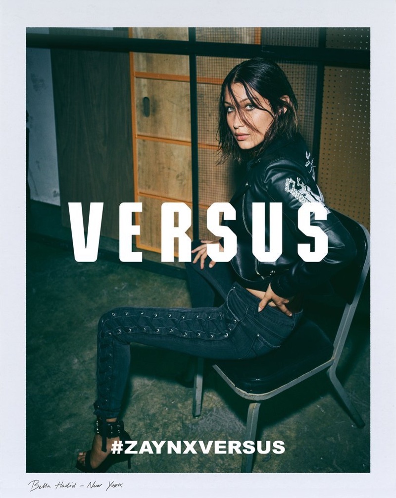 Versus Versace unveils its collaboration with Zayn Malik, modeled by Bella Hadid