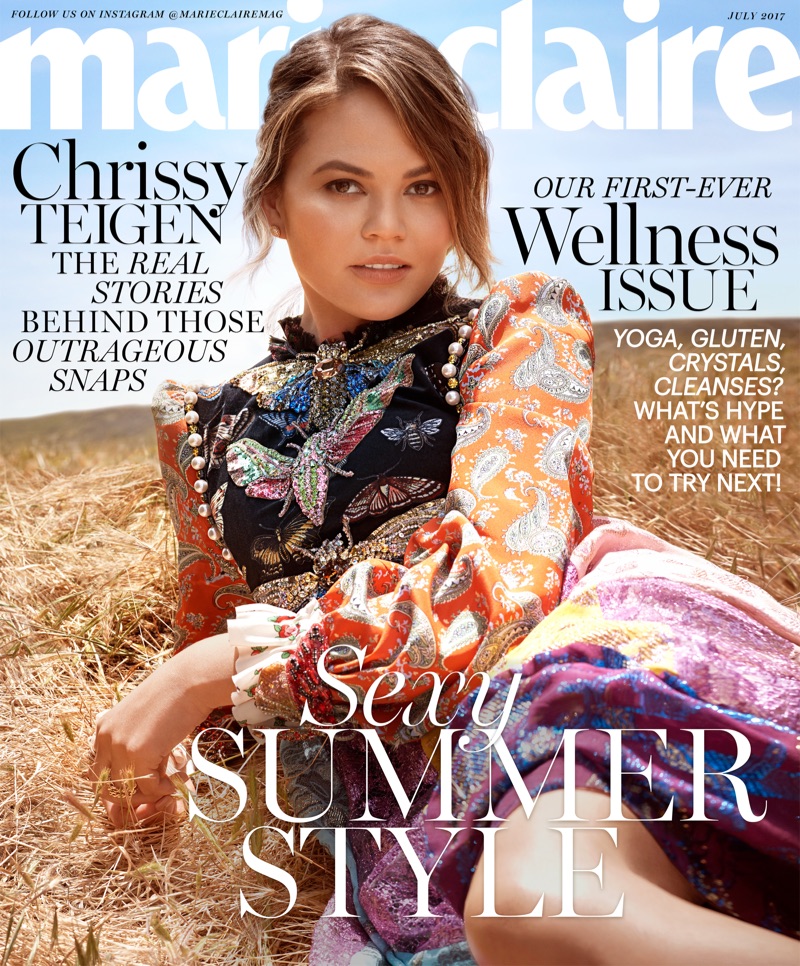 Chrissy Teigen on Marie Claire July 2017 Cover