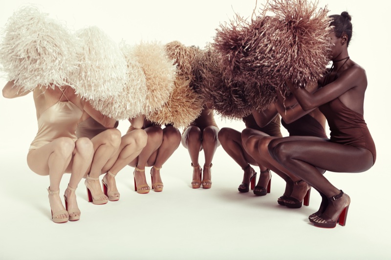 An image from Christian Louboutin's New Nudes sandal collection