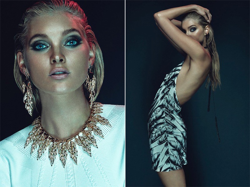 Model Elsa Hosk glitters in Fallon x The Mummy’s gold jewelry