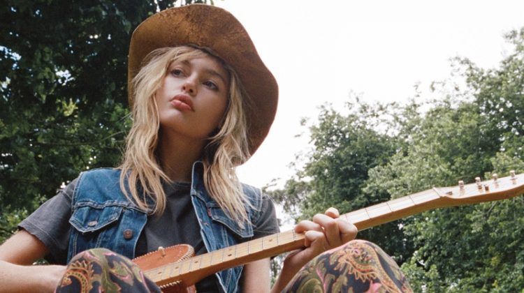 Staz Lindes Models Hippie Glam Style from Free People