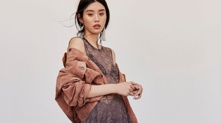 Ming Xi Wears Free People’s Boho Chic Looks