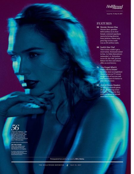 Gal Gadot Suits Up for The Hollywood Reporter