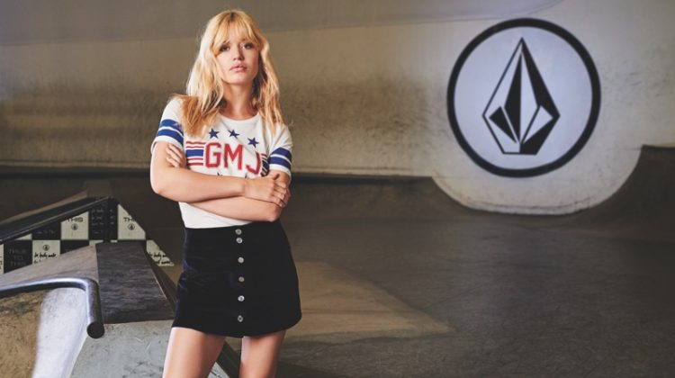 GMJ x Volcom Tee $39.50 and Skirt $69.50