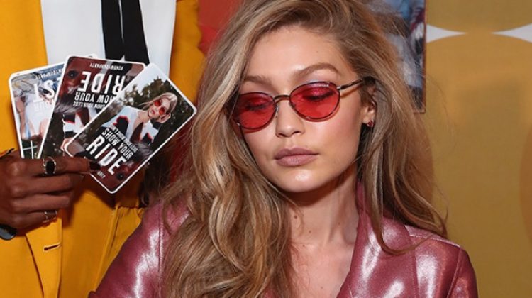 Gigi Hadid strikes a pose at her Vogue Eyewear Collection launch. Photo: Getty Images