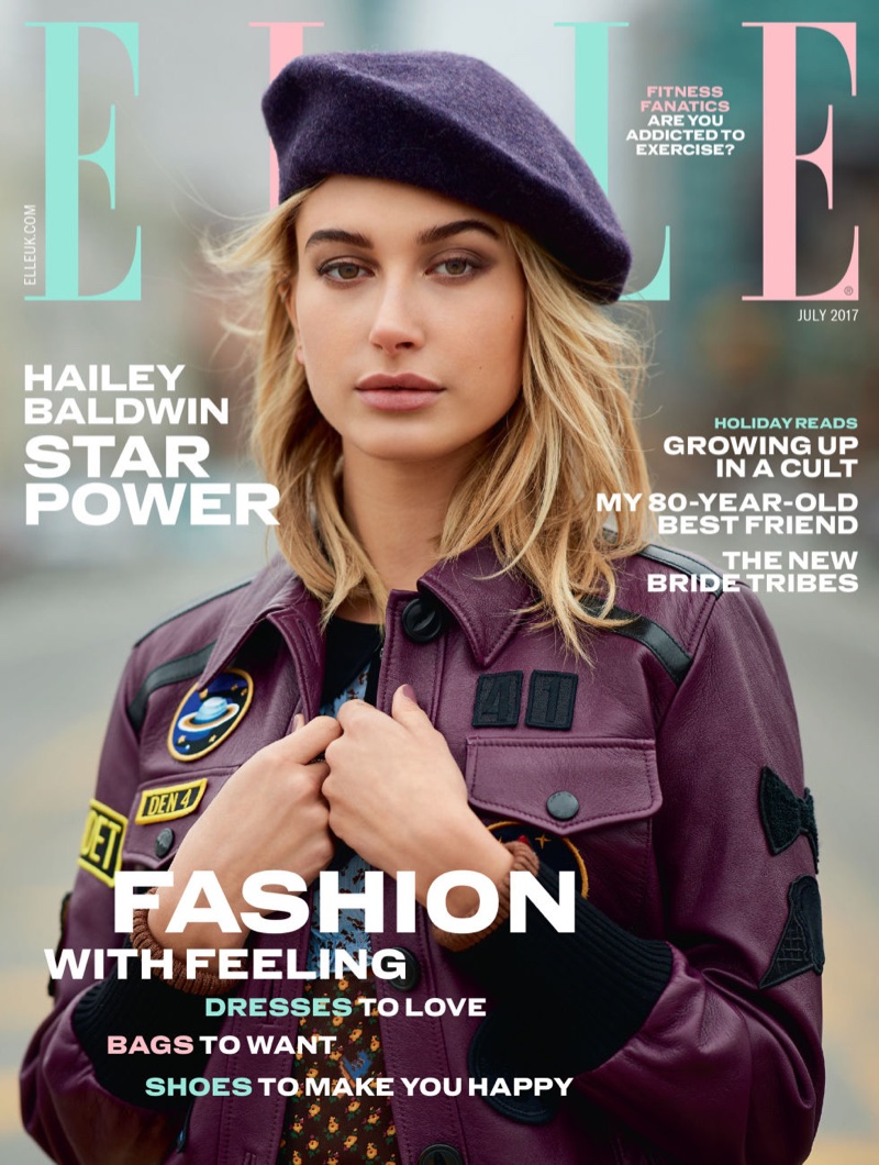 Hailey Baldwin on ELLE UK July 2017 Cover