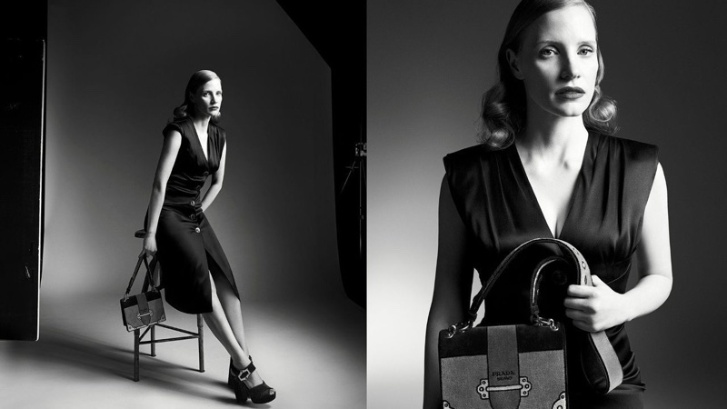 Jessica Chastain stars in Prada's fall-winter 2017 campaign