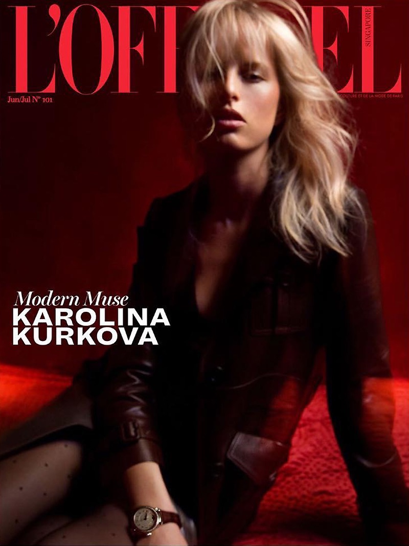 Karolina Kurkova on L'Officiel Singapore June-July 2017 Cover