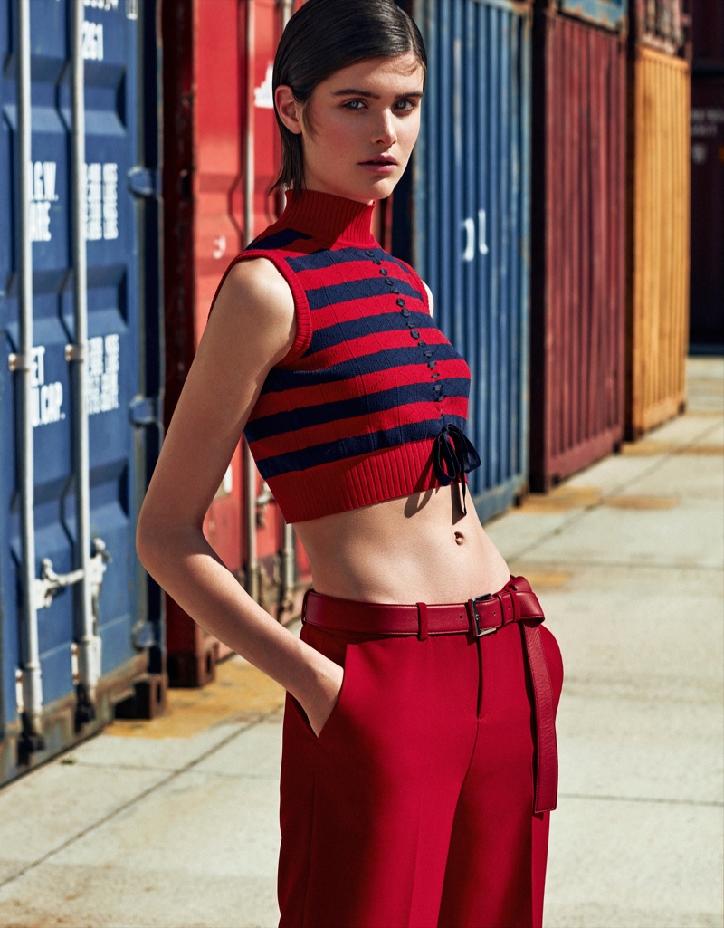 Kiki Boreel stars in Grazia Italy's July issue