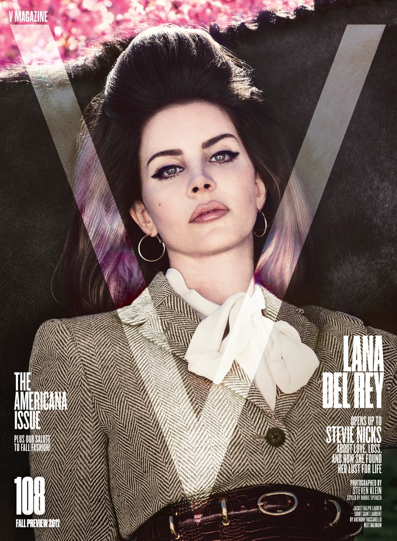 Lana Del Rey on V Magazine Fall Preview 2017 Cover