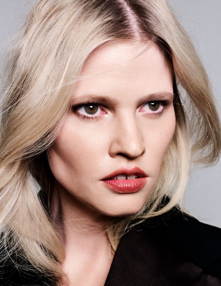 Lara Stone Wears Minimal Styles in Intermission Magazine