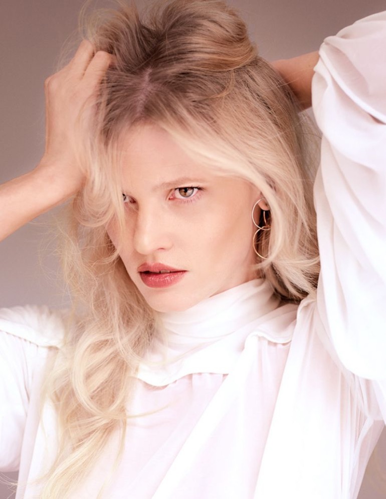 Lara Stone Wears Minimal Styles in Intermission Magazine