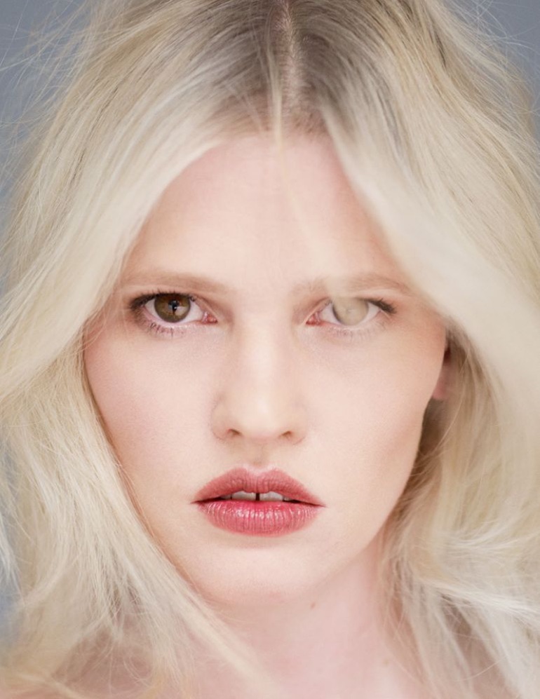 Lara Stone Wears Minimal Styles in Intermission Magazine
