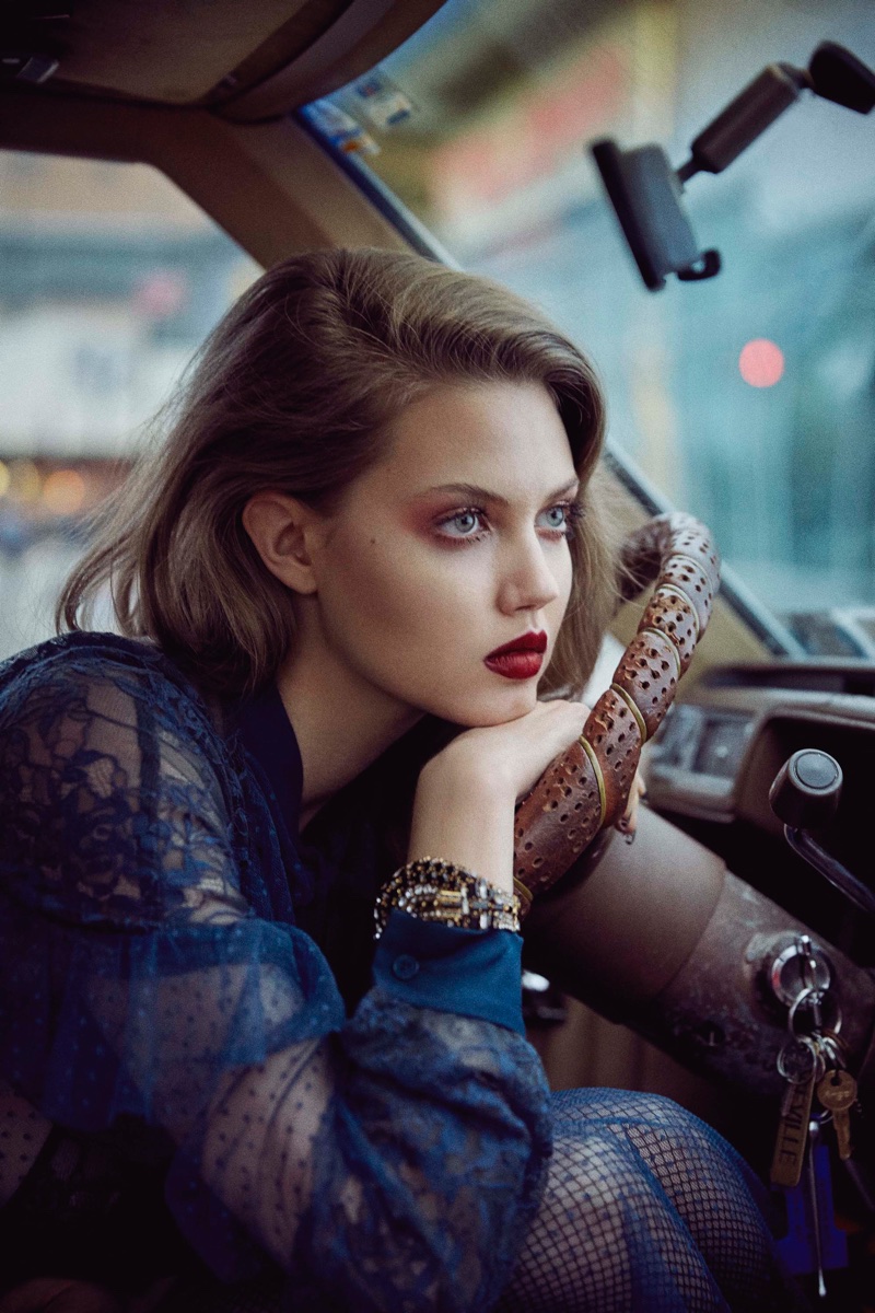 Lindsey Wixson Looks Elegant in New York for Vogue Portugal