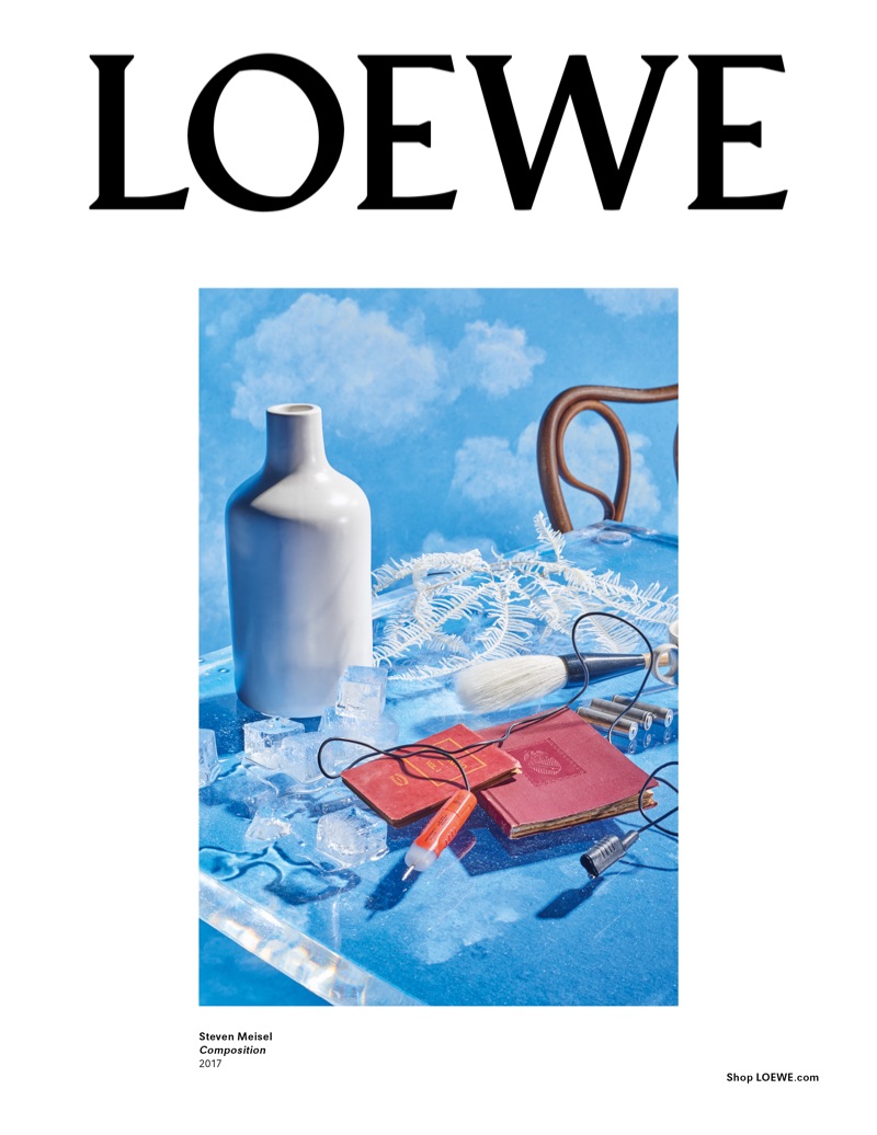 An image from Loewe's fall-winter 2017 campaign captured by Steven Meisel
