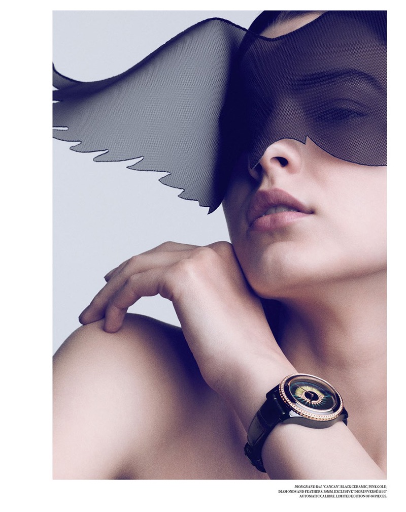 As Time Goes By: Marie Damian Models Luxe Watches for Dior Magazine