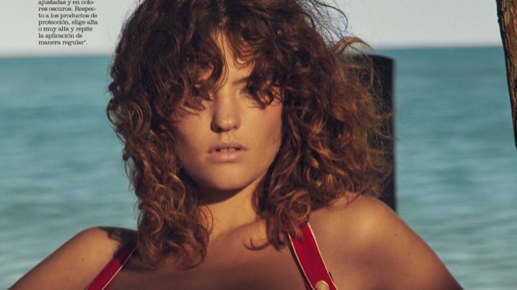 Montana Cox Models Glam Beach Styles in Marie Claire Spain