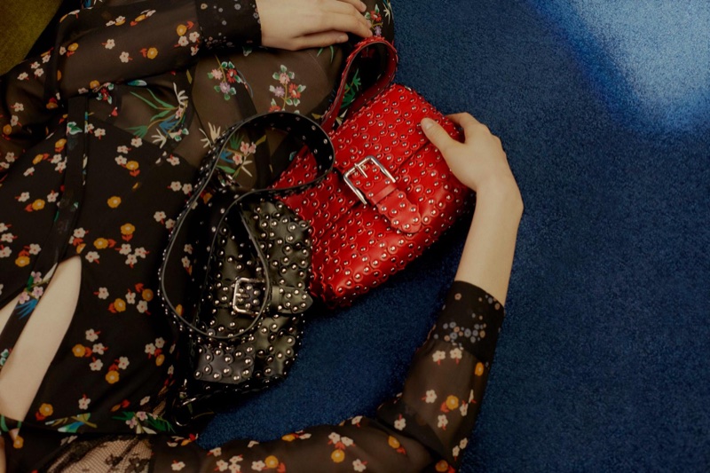 Studded handbags take the spotlight in RED Valentino's pre-fall 2017 campaign