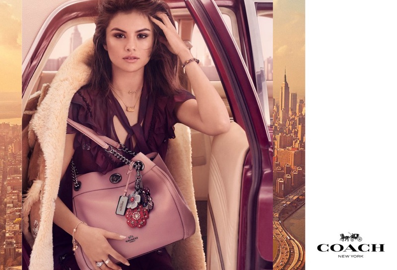 An image from Coach's fall 2017 advertising campaign starring Selena Gomez