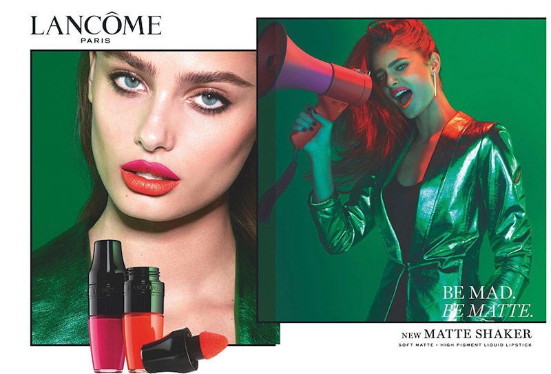 Taylor Hill fronts Lancome's Matte Shaker campaign