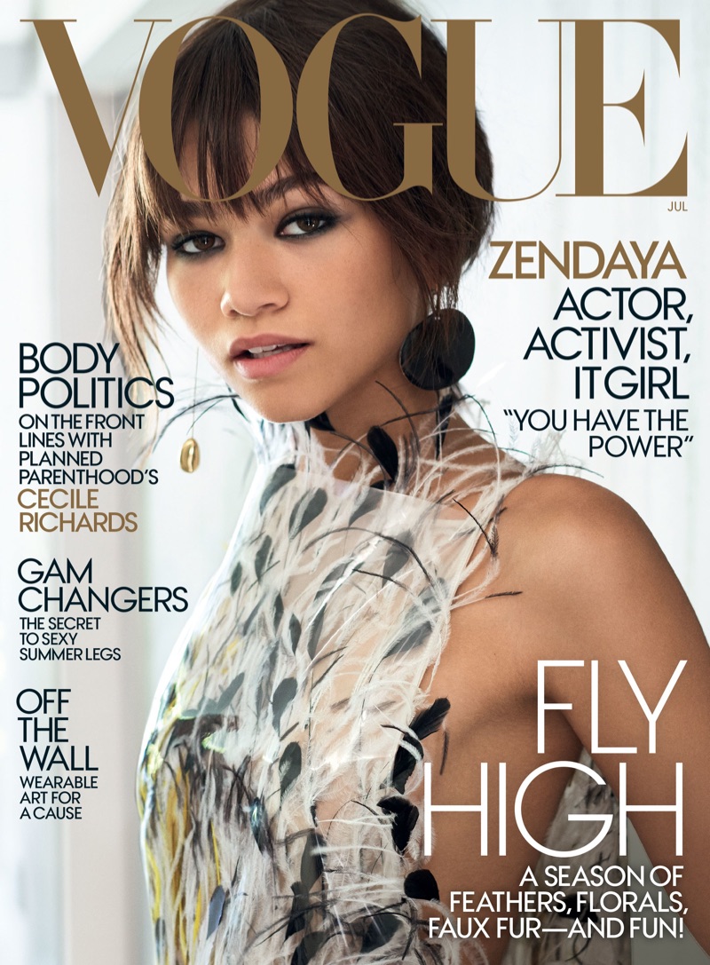 Zendaya on Vogue Magazine July 2017 Cover