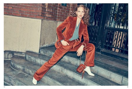 Adrienne Jüliger Channels 70's Style for Air France Madame