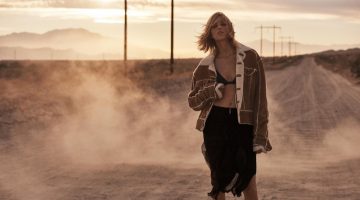 Anja Rubik Takes On Western Inspired Fashions for WSJ. Magazine