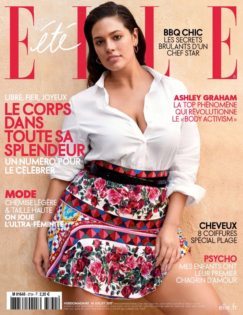 Ashley Graham on ELLE France July 2017 Cover