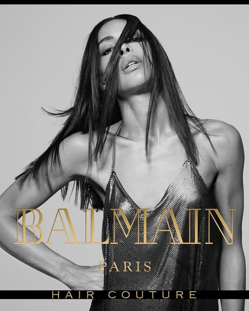 Ines Rau fronts Balmain Hair Couture's fall-winter 2017 campaign