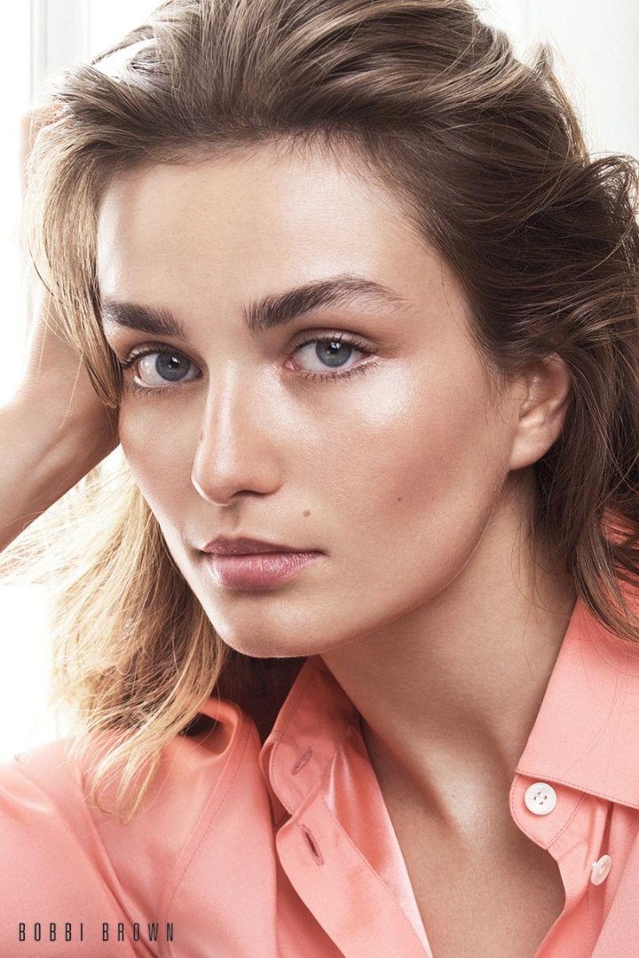 Andreea Diaconu has a luminous glow in Bobbi Brown Cosmetics' fall 2017 campaign