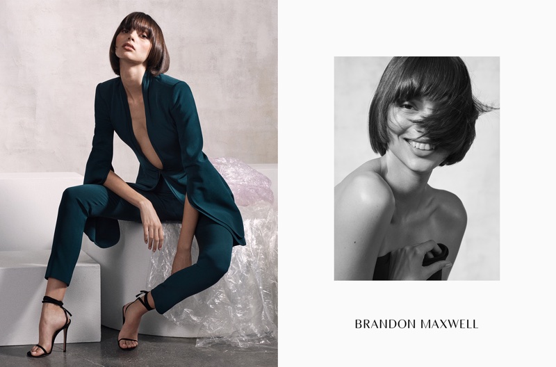 Charlee Fraser fronts Brandon Maxwell's fall-winter 2017 campaign